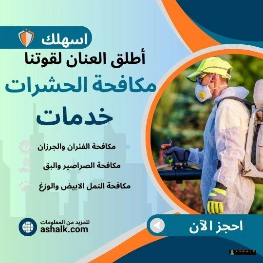 شركة مكافحة حشرات بالخير ورش مبيدات بالشرقية