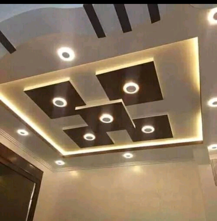 شغل دیکورات جبسم بورد اسمنت بورد مربع جدران قوس مستعار کرنیش بدیل رخام بدیل خشب شغل دھان شغل بلاط - Image 2
